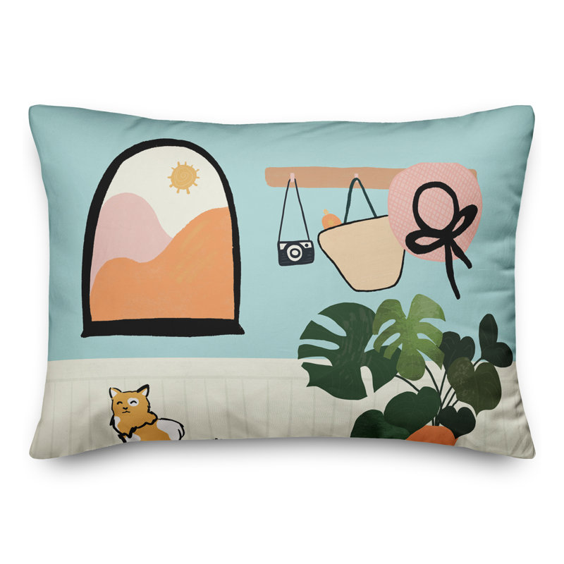  Housse et insert de coussin rectangulaire mignon Cute Adventure