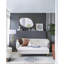 Miroir coquelicot avec cadre en métal doré 30 po x 1 po x 40 po - Pièce de décoration de salle de bain et de décoration de style ovale moderne Élément chic