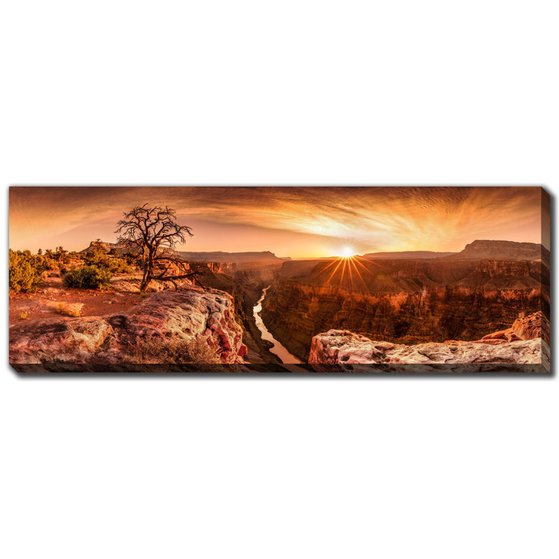 Grand Canyon, art mural sur toile, H 20 po x l 60 po