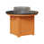 Hammered Top Black with Mango Orange Base