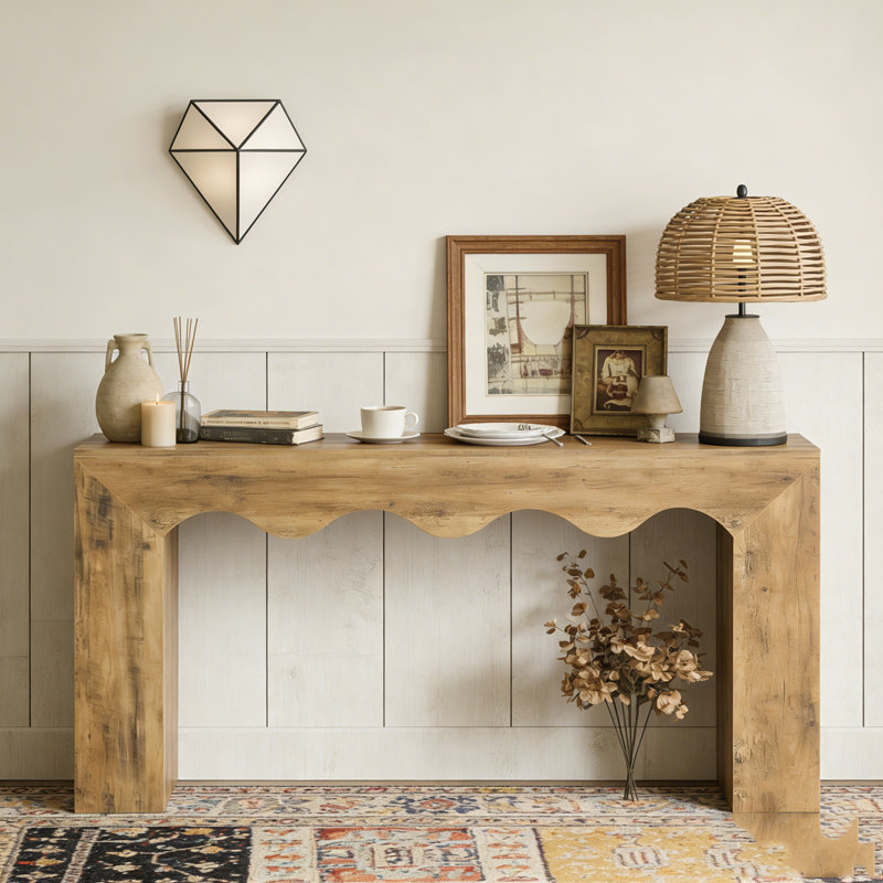Wooden Sofa Entryway Table with Storage