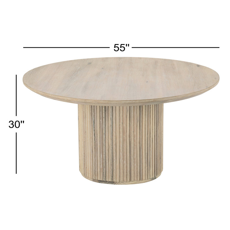 Vander Round Dining Table, Cream