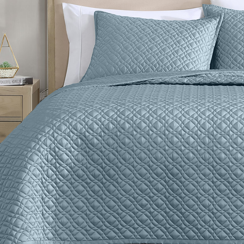 Sky Blue Queen Reversible Tencel Lyocell Comforter Set