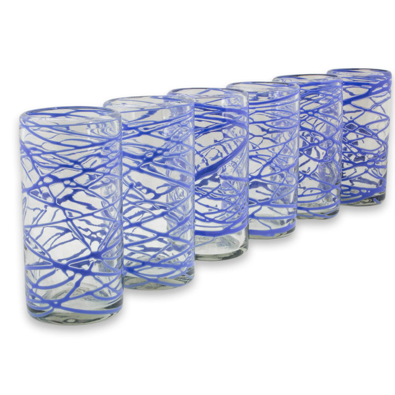 Verre à whisky 11 oz Eriksay Sapphire Swirl Verre Highball