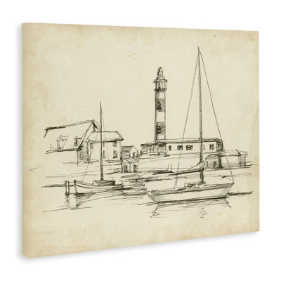 Toile d'étude de phare antique, conception par Ethan Harper