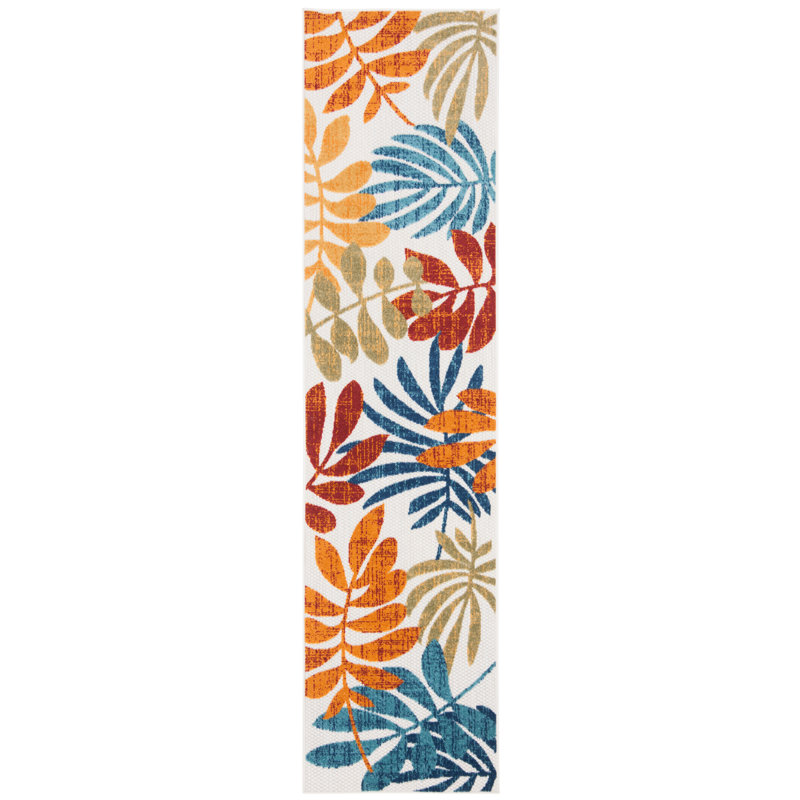 Anakin Performance Floral Indoor/Outdoor Area Rug, Runner 2' x 14'