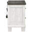 Table de chevet 2 tiroirs blanche Keldrick