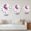 Horloge murale mauve tourbillon mauve-454638972