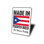 Plaque en aluminium de drapeau portoricain