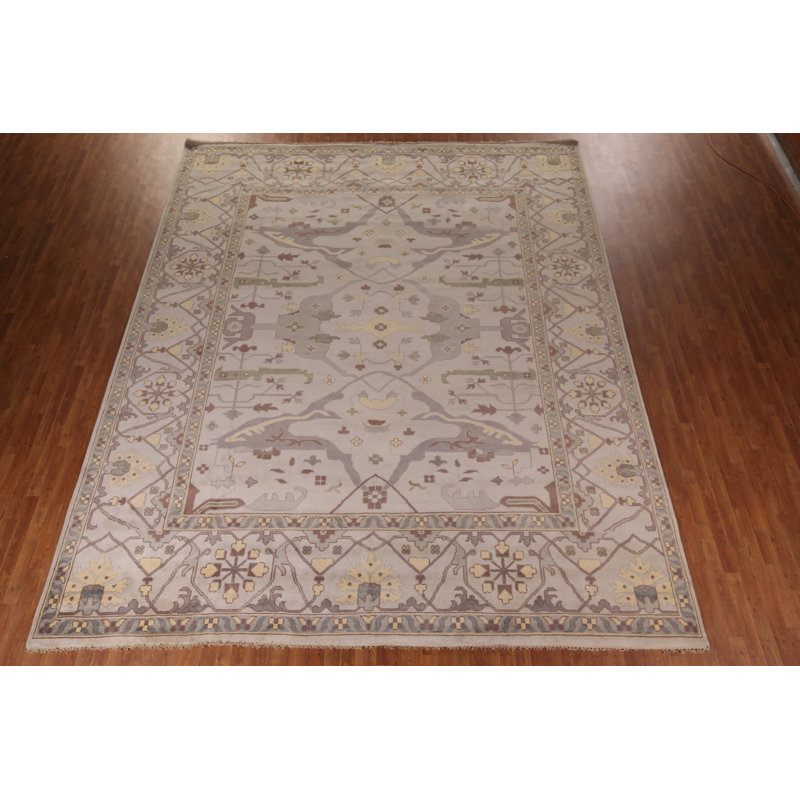 Tapis indien en laine Oushak Earth
