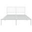 Metal Bed Frame with Headboard White-275720542
