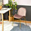 Fauteuil d'appoint en velours-1015743379