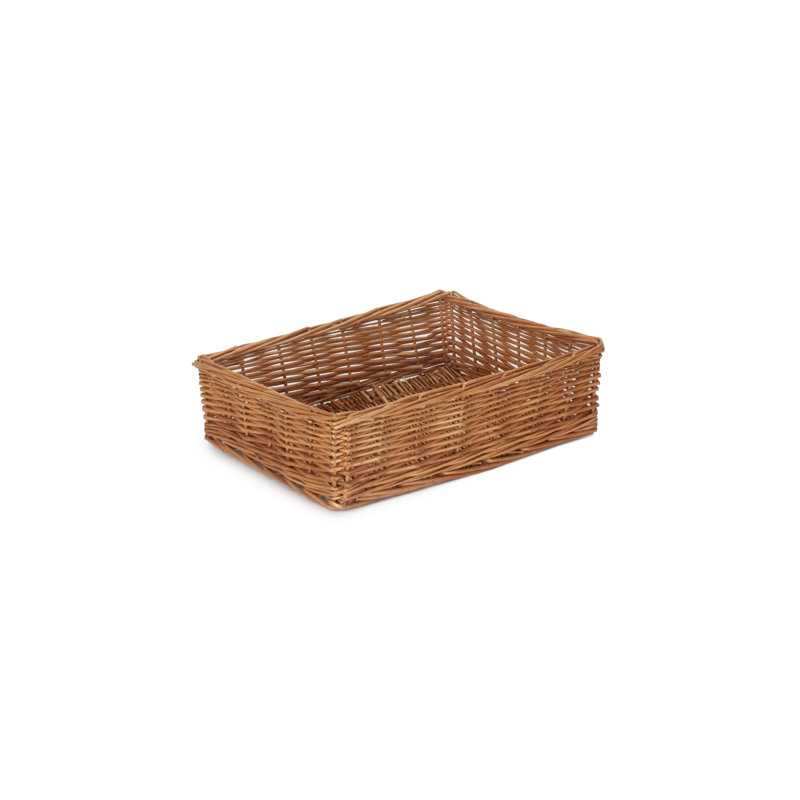 Evvie Wicker Storage Tray Basket