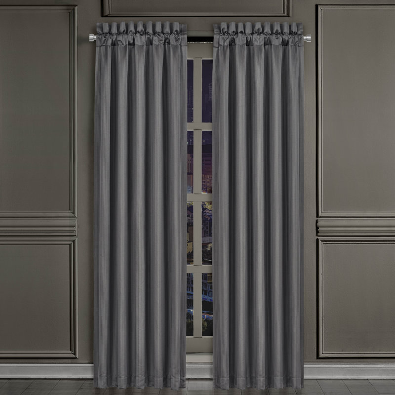 Deco - Charcoal 84" Window Panel Pair