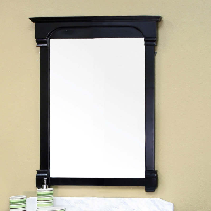 Lollis Rectangle Wall Mirror, Espresso