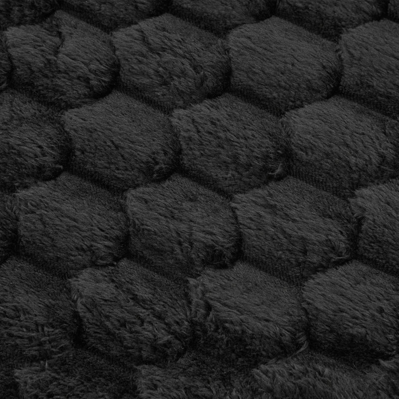 Canapé modulaire modulaire de 135,4 po avec deux repose-pieds amovibles pour le salon, noir, Tissu noir