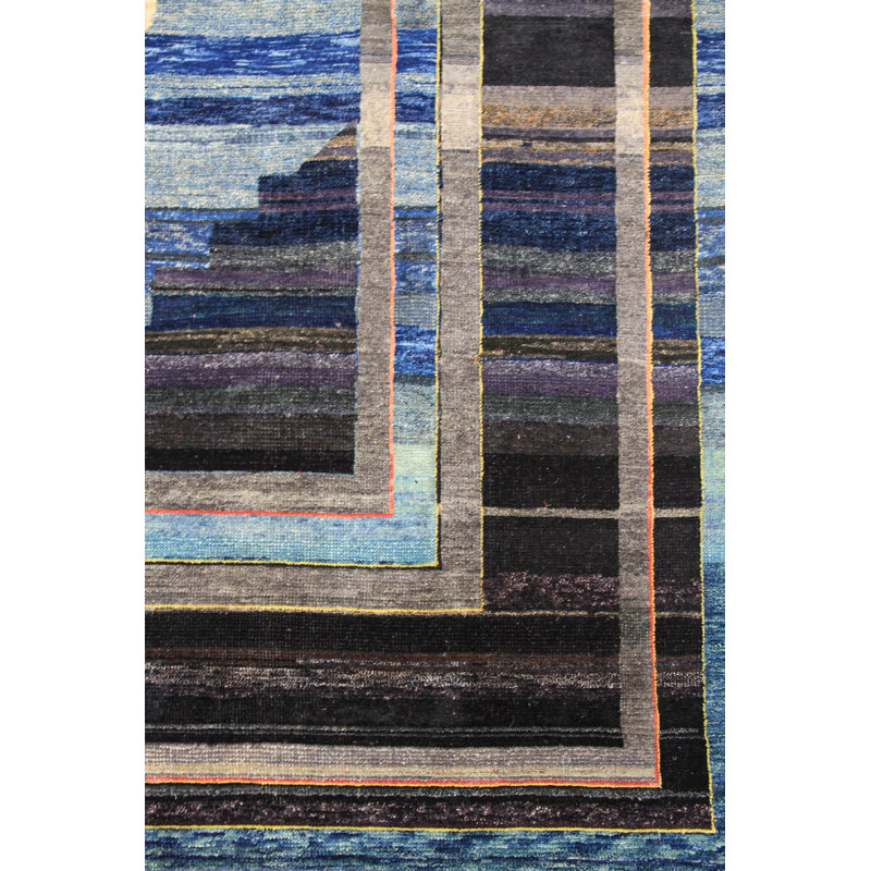 New Indian Open Field Wool On Cotton 8Ft10inx12ft Beige