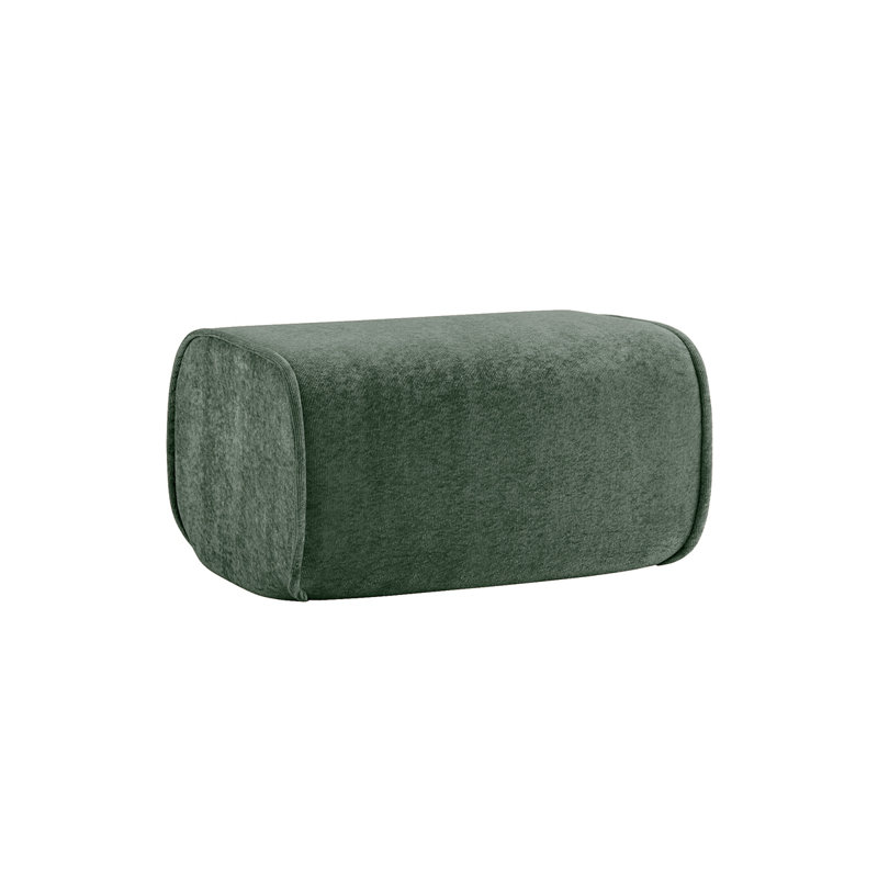 Repose-pieds Harrison en velours - vert