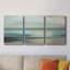 Shimmering Sea - ensemble de 3 reproductions sur toiles tendues-134529637