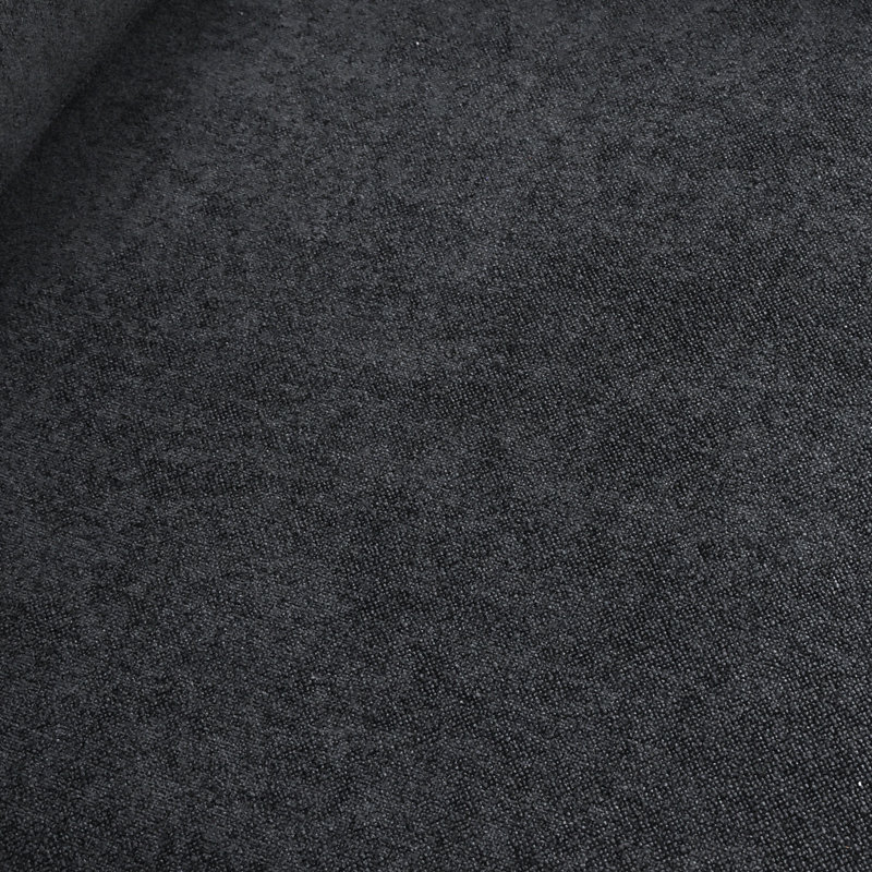 Kenda 40.15" Upholstered Slipcovered Ottoman, Black