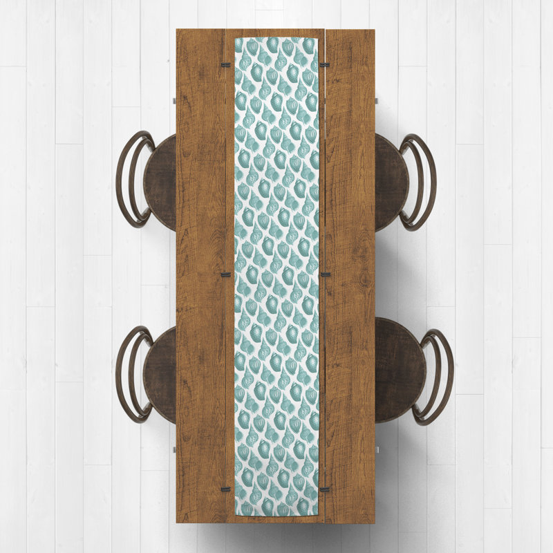 Savarese Bunny Table Runner, Teal, 72" x 16", Animal Print 4
