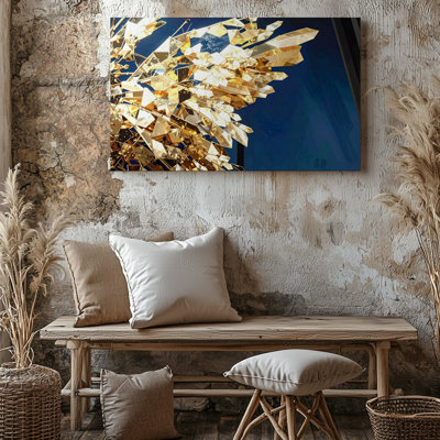 Canvas Wall Art Another Depiction Of Golden Butterfly Wings Similar To The Previous One Created With A Premium Quality Ready To Hang