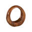 Sculpture brune en teck