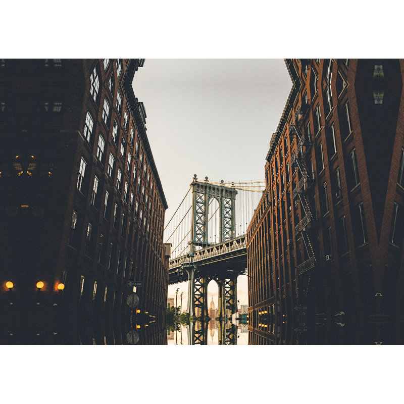 Bridge Between Buildings - Wrapped Canvas Print, 30cm H x 46cm W x 3.8cm D