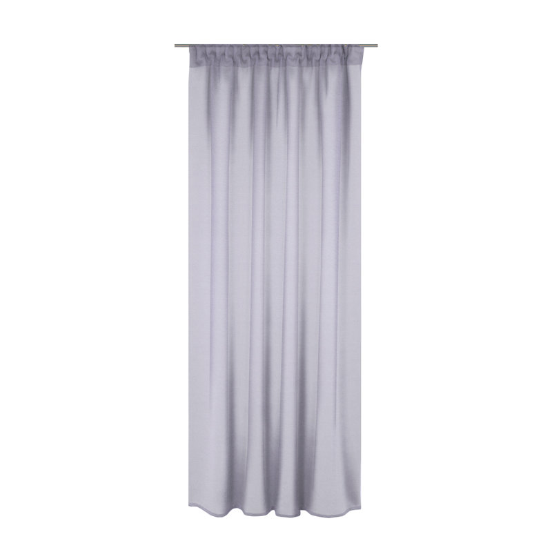 Peck Slot Top Semi Sheer Single Curtain, Lilac