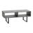 Slate Concrete Media Table with Iron Base-1564806100