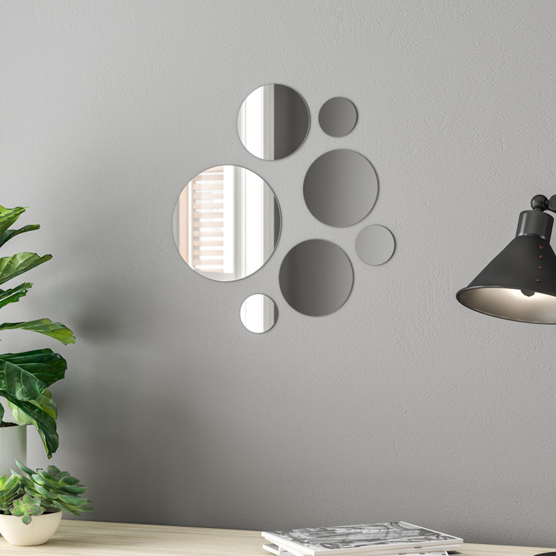 Elements 7 Piece Round Mirror Set