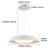 Modern 1-Light Ceiling Pendant with White Shade