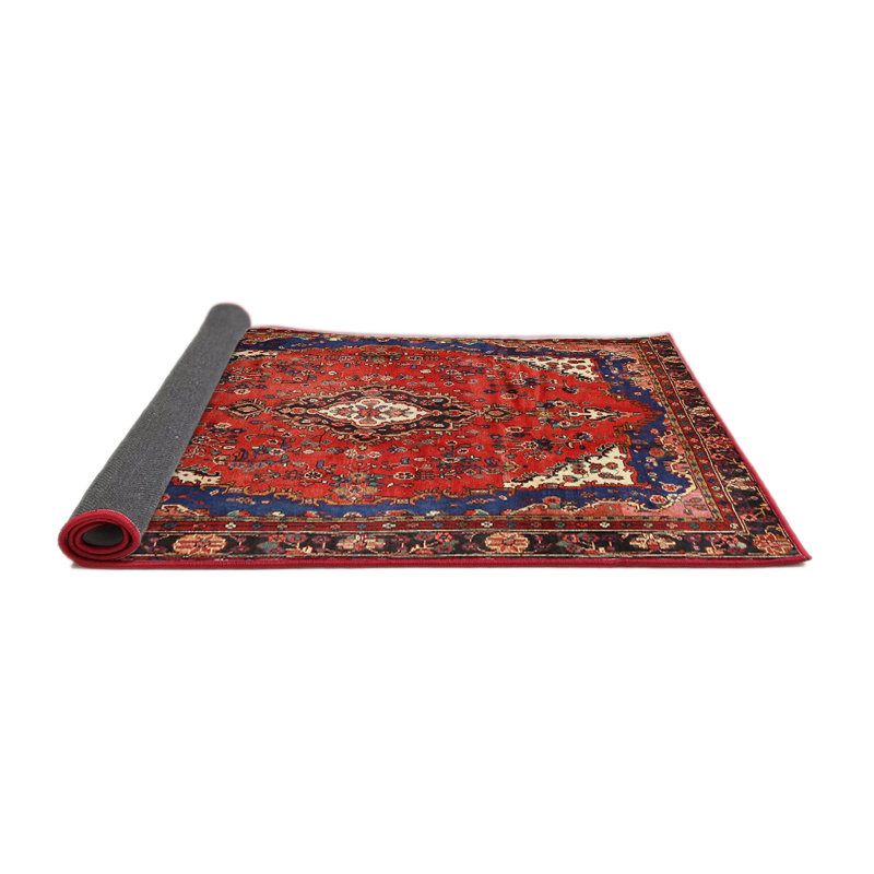 Tapis oriental rouge / bleu / crème, Rond 6 pi