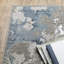 Tapis abstrait gris tissé à la machine 8 pi x 11 pi Guitta-221237627