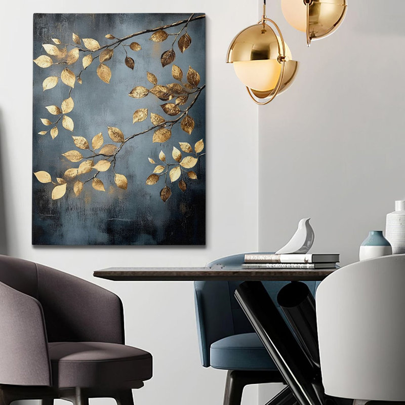 Peinture décorative sur toile, H 27,6 po x l 19,7 po
