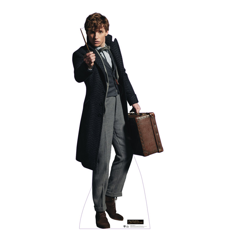 Life-Size Cardboard Cutout of Newt Scamander with Suitcase