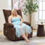 Fauteuil inclinable électrique à massage Power Lift avec porte-gobelets et poche latérale