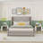 Bucher Upholstered Velvet Wingback Bed with Drawers