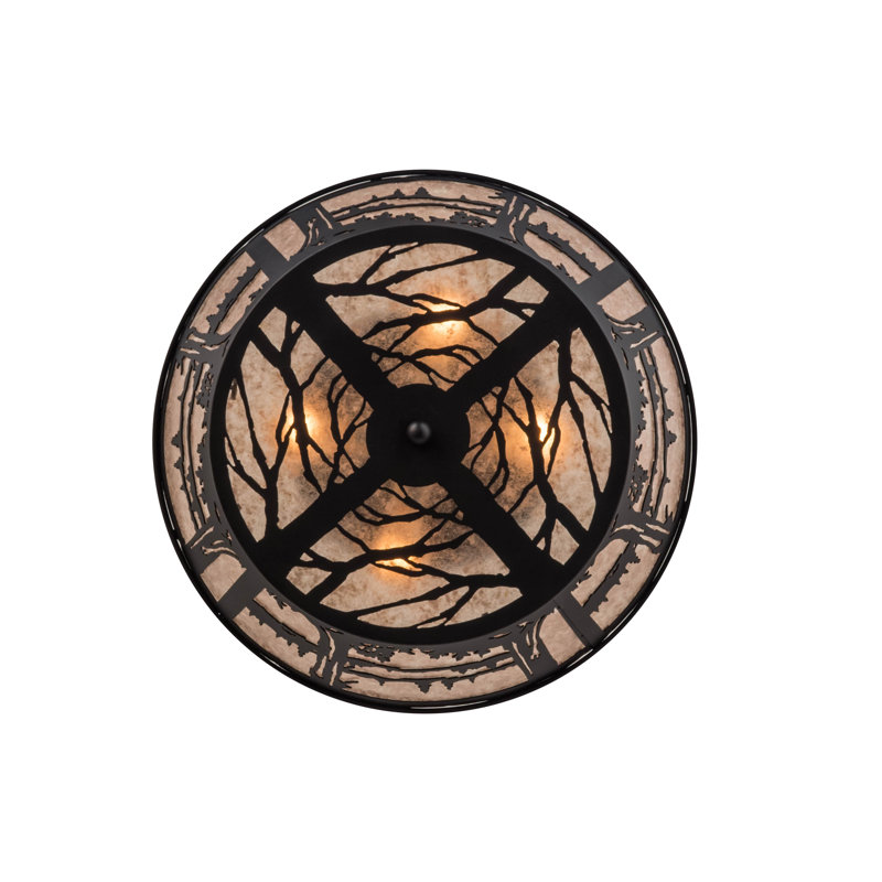 Rustic Lodge 4 - Light Flush Mount