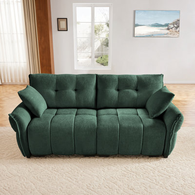 Premium Two-seater Sofa - Ergonomic Design With High-resilience Foam Cushions, Modern Chenille Fabric Upholstery For Living Room, Lounge, Office Space