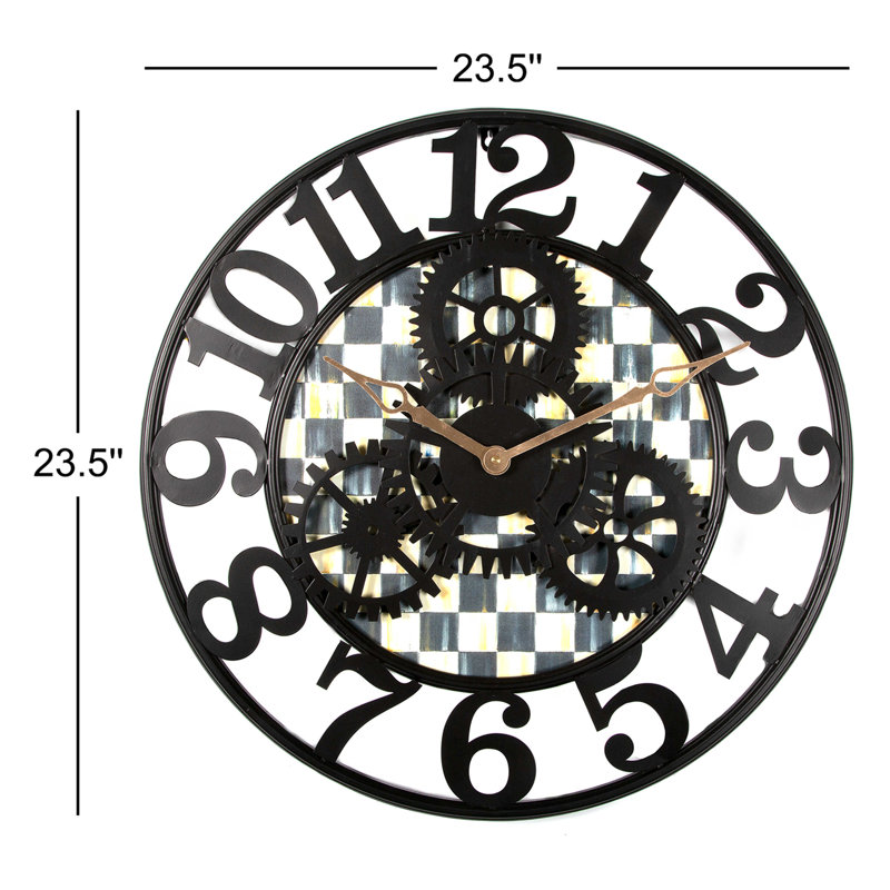Courtly Check® Small Farmhouse Wall Clock