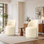 PU Leather Barrel Swivel Armless Dining Chair-282501241