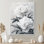 Monochromes flou artistique pivoines I - pivoines, art mural