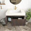 Meuble-lavabo de salle de bain à grain de bois espresso de 30 po avec lavabo, armoire de rangement flottante en contreplaqué avec tiroir et portes, plateau en pierre frittée avec lavabo en céramique Roma, pré-assemblé-1342991751-1342991868-1342991746