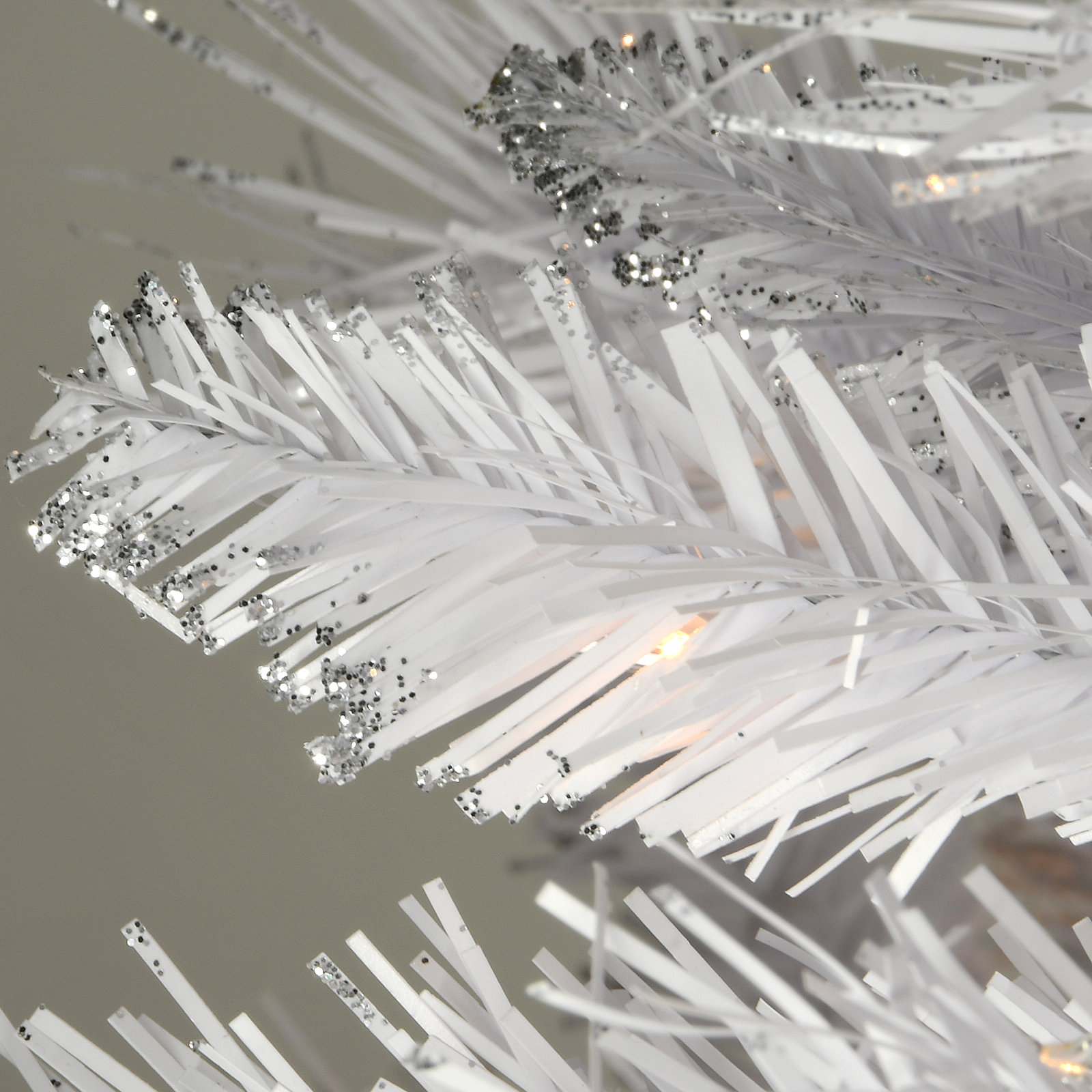White 6' Pre-Lit Pine Tree