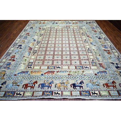 Transitional One-of-a-Kind Rectangle 9'4" X 11'4" Wool Area Rug