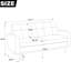 Causeuse à accoudoirs carrés en chenille 67,7 po Brooklington