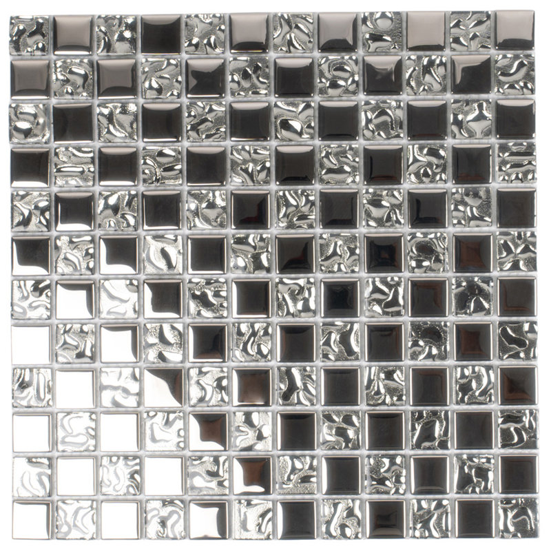 11.8" X 11.8" Polished Glass Mosaic Tile