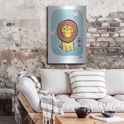 Indigo Safari 'Wild About You Lion' by Melissa Averinos Metal Wall Art