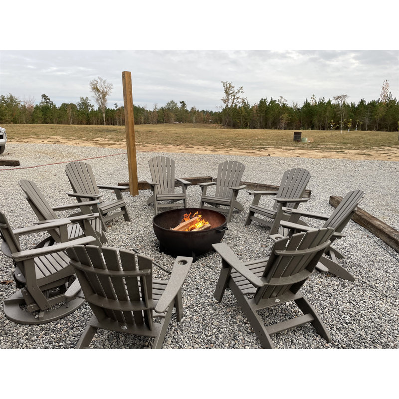 Dark Gray Adirondack Chair – Sturdy HDPE Poly Lumber For Poolside, Patio, And Garden Relaxation, Dark Gray